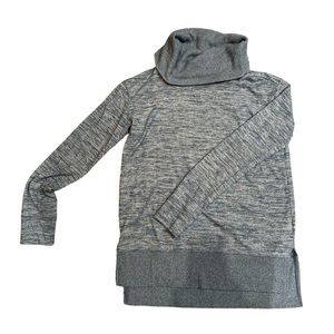 Heather Blue Soft Cowl Neck Sweater in XS‎